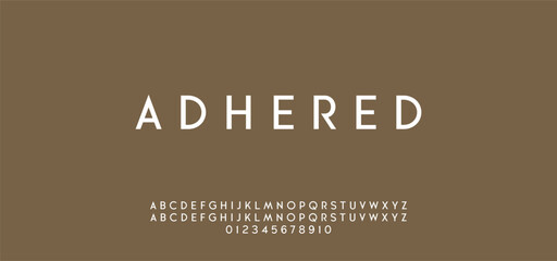 Modern Bold Font. Regular Italic Number Typography urban style alphabet fonts for fashion, sport, technology, digital, movie, logo design, vector illustration © ch