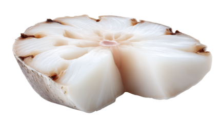 White onion piece rests on dark surface close up shows fresh onion segment with subtle textures