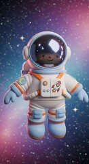Cute Astronaut in Space.