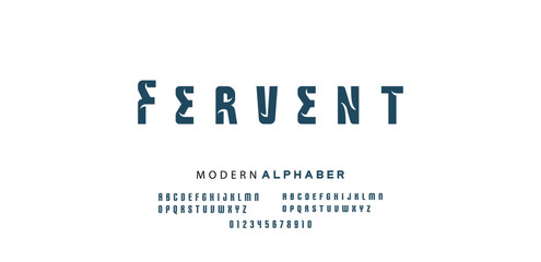 Fototapeta premium Minimal modern logo alphabet font. Typography abstract sans serif technology, electronic, movie, future, creative brand logos fonts. vector illustration