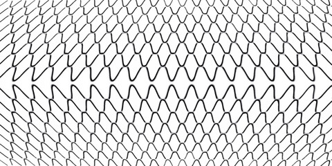 Six different net patterns. Rope net vector silhouette. Soccer, football, volleyball, tennis and tennis net pattern. Fisherman hunting net rope texture pattern