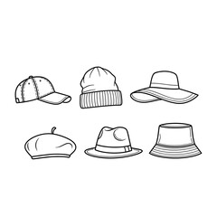 Variety of Hats for Different Occasions.