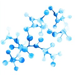 Complex Blue Molecular Network, Biochemistry, Medicine and Advanced Scientific Research