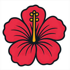 hibiscus flower vector