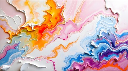 Surreal Sunset Landscape: 3D Painted Planets Floating Over Textured Abstract Waves