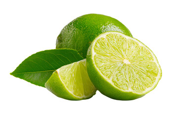 Fresh Lime with Leaves