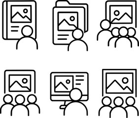 Portfolio viewer and client gallery icons