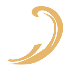 Golden Flourishes calligraphic vector