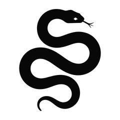 Obraz premium black and white snake