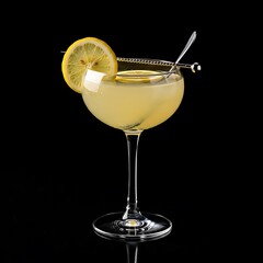 Refreshing Lemon Ginger Cocktail.