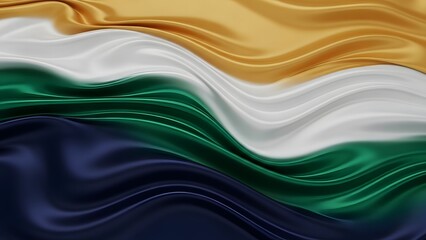 Happy republic day india celebrations with vibrant tricolor flag