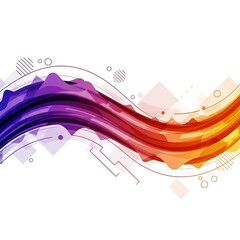 Colorful Abstract Wave Design.