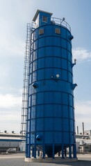 Obraz premium Large Industrial Blue Tank.