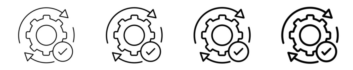 Change Execution  Icon Set Different Style Collection
