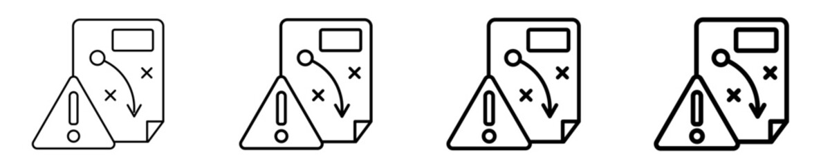 Crisis Response Planning  Icon Set Different Style Collection
