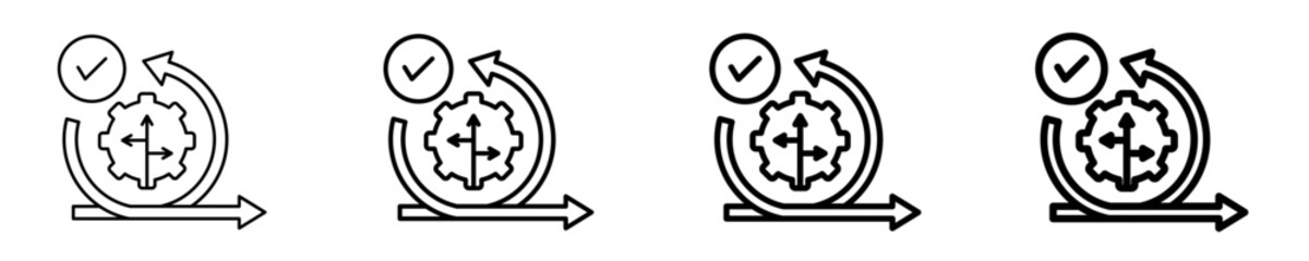 Decision-Making Agility  Icon Set Different Style Collection
