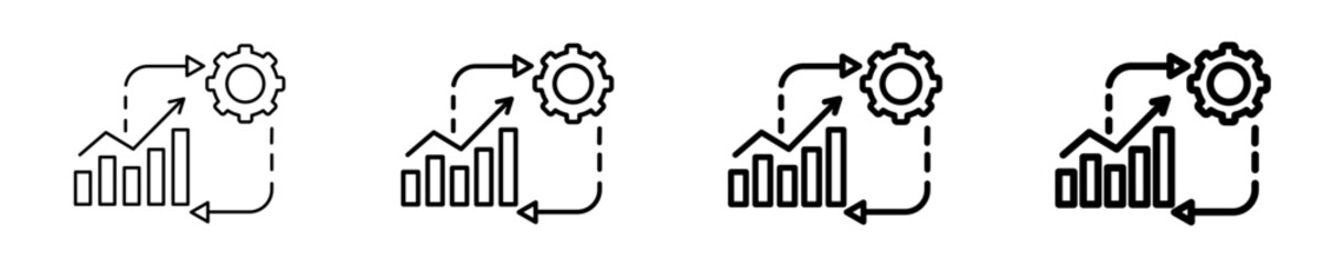 Measuring Change Impact  Icon Set Different Style Collection
