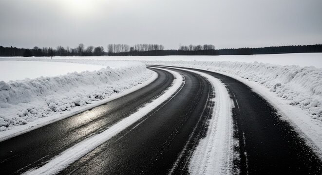 road in snow