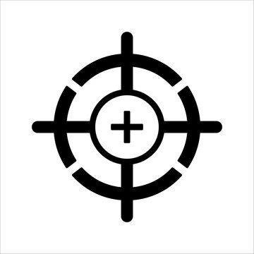 Center of gravity cardboard simple flat icon vector illustration