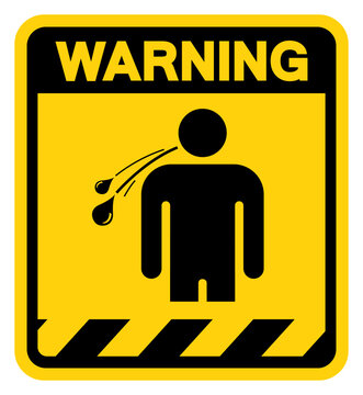 No Spitting Warning Sign, Vector Illustration, Isolate On White Background Label. EPS10