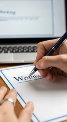 Handwriting on Paper.