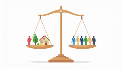 Balancing personal life and community needs in modern society