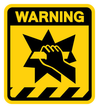 Break To Obtain Access Warning Sign, Vector Illustration, Isolate On White Background Label.EPS10
