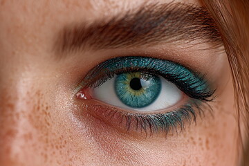 Obraz premium Winter 2026 makeup trends focus on bold colors and dramatic eyes featuring bright shades and unique styles for a standout look