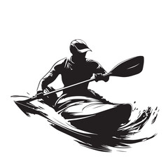 kayaking on the river