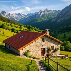 Rustic Mountain Home.