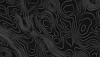 Abstract, seamless pattern of winding, concentric lines, suggesting topography or flow on a dark background