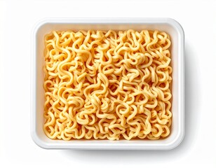 Instant Noodle Packaging Isolated on White Background