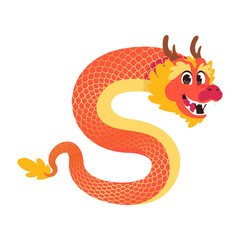 Chinese New Year Dragon Theme for Greeting Cards and Event Posters