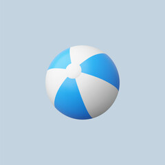 3d Realistic Pool Beach Ball vector illustration