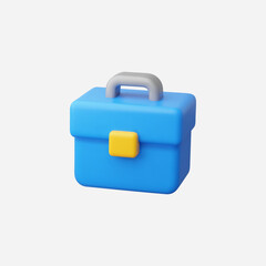 3d Realistic Tool Box vector illustration