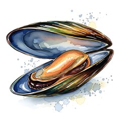 Delicious Open Mussels.