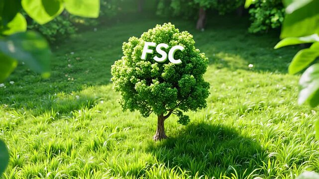 FSC-CertifiedTreeonSunnyGrass