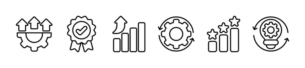 Kaizen web banner icon vector illustration for business philosophy concept and corporate strategy about continuous improvement with quality, progress, sustainability, success and implementation.
