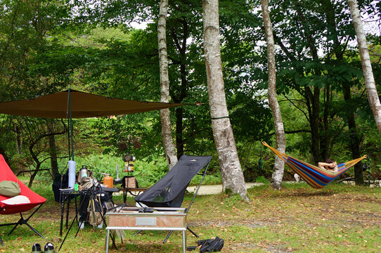 北海道勇払郡むかわ町（穂別キャンプ場）
