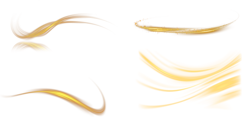 Set of Light Glow Wave Golden light wave, glowing particles, light line, magic light, isolated on dark background. golden star Gold shine wave spark light dust particles background black design PNG
