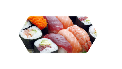 sushi on a white plate