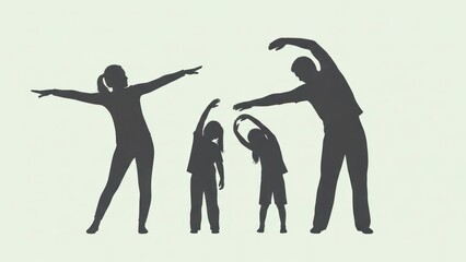silhouettes of people