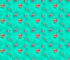 Seamless Pakistani Ethnic Allover Pattern for Fabric