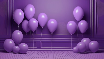shopping festival gift design material purple balloon background