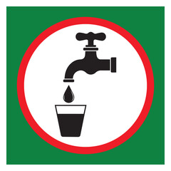Drinking water sign stock illustration Victor Art