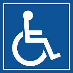 Handicap parking symbol vector & illustrations Art