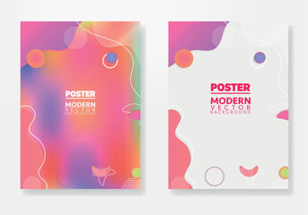 Modern Poster Design: Showcasing a sleek and contemporary design with vibrant colors, the posters create a visual impact perfect for artistic expression.