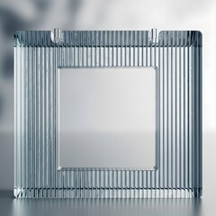 리브드 글래스(세로줄 유리) 프레임