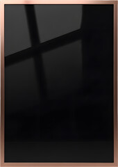 블랙 글래스 로즈골드 액자 프레임