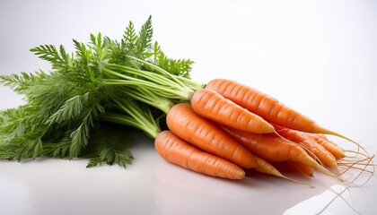 carrots on a white background